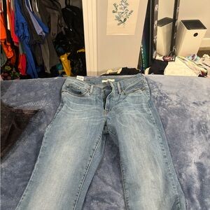 American Eagle Outfitters Light Blue Straight Leg Jeans